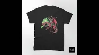 Dark Fantasy Skeleton Dragon Rider T-Shirts &ndash; Punk Rock Fantasy Fashion