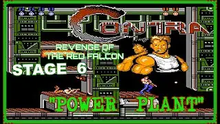 🧔🏽 Contra ''Revenge of the Red Falcon'' 🔫 / Stage 6 ''Power Plant'' / NES Gameplay