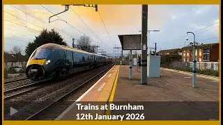 Trains at Burnham | GWR and Elizabeth Line on the GWML | 4K [Part 1]