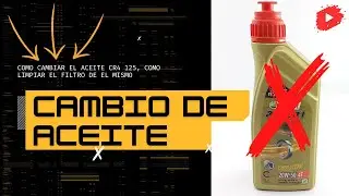 🚨¿Como cambiar aceite a cr4 125, con un nuevo aceite + limpieza a filtro interno de aceite?