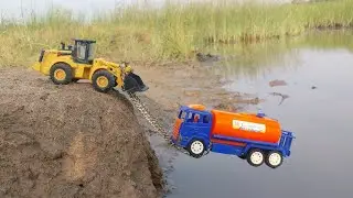 Accident Water tank pulling out jcb |jcb video |tractor |NG TOYS