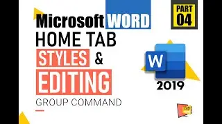 Ms Word Home Tab in bangla | STYLES & EDITING group command