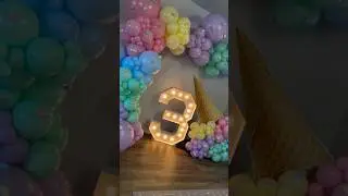 Ice cream  theme balloon backdrop 2025 | #shorts #shortvideo #viralvideo #trending #birthday