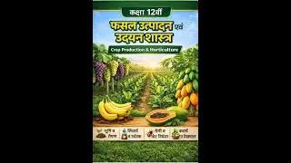 Class 12 Agriculture &ndash; फसल उत्पादन एवं उद्यान शास्त्र (MP Board)