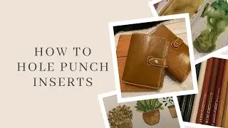 How to Hole Punch Your Ring Inserts