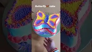 #butterfly shape cake design #cake #trending #viral #birthday #butterfly 🦋