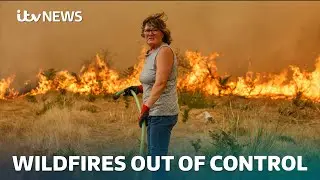 Wildfires continue to rage in southern Europe | ITV News