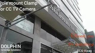How to mount CCTV Camera, Pole mount Clamp for CC TV Camera.