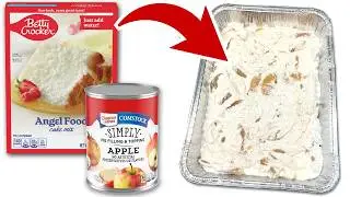 2 Ingredient Apple Pie Cake You&rsquo;ll Love! 🍎 | Angel Food Cake Mix Recipe