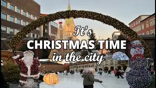 Kristiansand's Christmas Transformation | Ice Skating Square & Holiday Charm