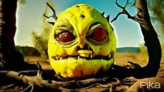🍋👾 Surreal Rotten Mutant Omega Mart Lemon Fruit Tree Monster in Golden Hour Magic! 🌳🏞️❄️