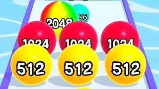 NoveBall Run 2048 Infinity Mode Gameplay Part-evel