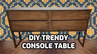 DIY Entryway Console Table Idea Low Cost | How to Make a Console Table | Wood Link