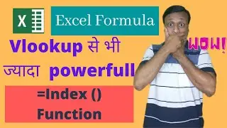 How to use excel index function |  Index function in Excel | Tutor Era