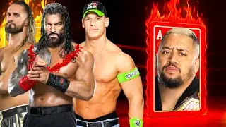 Roman Reigns John Cena & Seth Rollins Vs Team Solo Sikoa WWE 2K25 #31