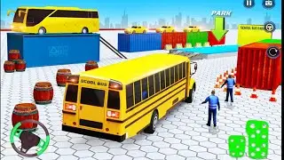 School Bus Driving Simulator 3D #2- New Bus Parking Game 2020 - Android GamePlay