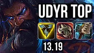 UDYR vs OLAF (TOP) | 10 solo kills, 600+ games | KR Master | 13.19