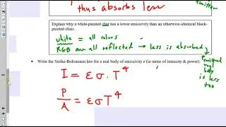 Emissivity Notes IB Physics