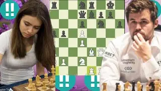Eminent chess game, Magnus Carlsen vs Anna Cramling 12