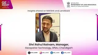 Shri Rahul Ratnam, Manager, Geospatial Technology, SPMU, Chandigarh at GeoSmart India 2025