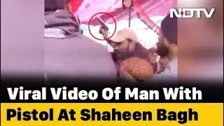 Man Flashing Gun Caught At Delhi's Shaheen Bagh Protest
