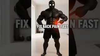 5 🔥Exercises That Fix Lower Back Pain FAST  #fitness #backpain #homeworkout #viralfitness#foryou