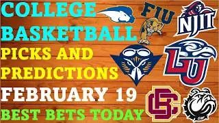 College Basketball Picks and Predictions February 19th Best Bets Today