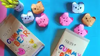 Origami squishy gummy bears/origami bears/origami fun toy