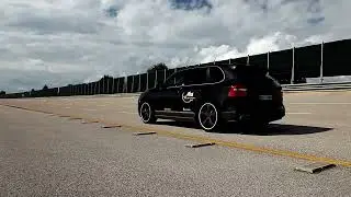 Launch Porsche Cayenne 957 High Speed Record 321 km/h (TECHART Aero)