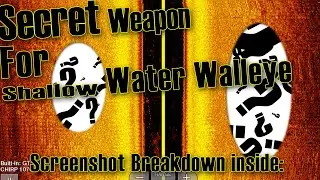 Secret Weapon for Shallow Fall Walleye??? - Screen-Shot Breakdown!!!!