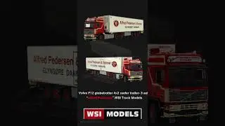 Volvo F12 globetrotter 4&times;2 reefer trailer  3 axle &ldquo;Alfred Pedersen&rdquo;,WSI Truck Models #modeltruckland