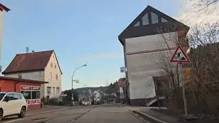 [4K] Driving through the Odenwald to Heidelberg-Ziegelhausen 🇩🇪
