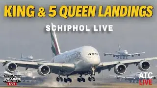 🔴 LIVE: Chilly Crosswindy Arrivals at Amsterdam Schiphol | Jan 22, 2026