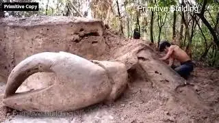 Primitive Unique Tool #Amazing ! How To Build Crabs House In Wild forest #