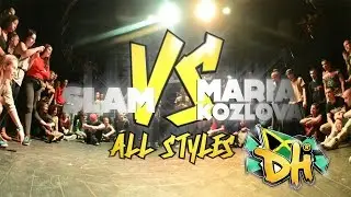 DANCEHALL INTERNATIONAL 2015 - DANCE ALL STYLES BATTLE FINAL - SLAM (win) vs MARIA KOZLOVA