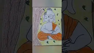 Buddha drawing #Buddha #drawing #art #viral #shorts #traditional