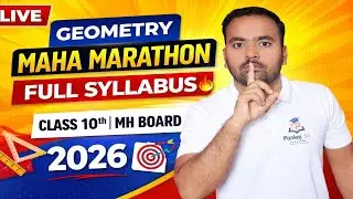 Maha Marathon Geometry 🔥 Full Syllabus Hots & PYQs  | Class 10 MH Board Exam 2026 | LIVE Revision