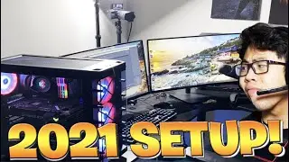 MY 2021 WARZONE GAMING SETUP! (NEW PC REVEAL)