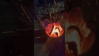 Farm camp fire