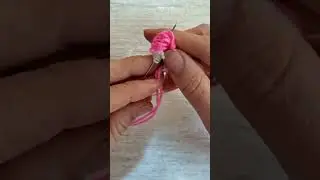 Make a Cute Yarn Flower with a Comb 🌸 #shorts