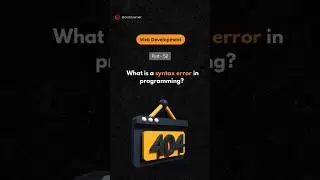 What is Syntax Error in programming 👩🏻‍💻 | 