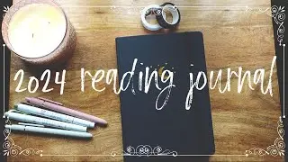 my first reading journal 🖤✨️ | 2024 reading journal set-up + January spread