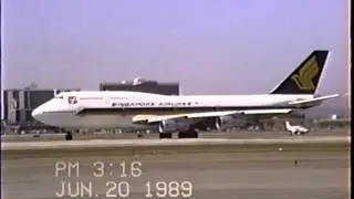 Singapore Airlines 747-312 Low Departure From LAX