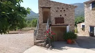 Zona exterior de la casa rural Mas de Les Casetes