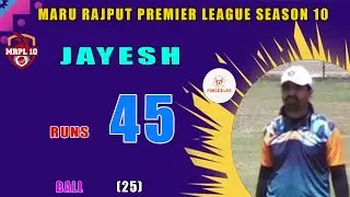 JAYESH  45 RUNS 25 BALL#forcelive #cricket #tennisballcricket
