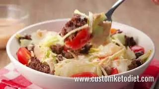 Delicious Keto Smoky Cheeseburger Salad Quick Easy Good For Day Or Night