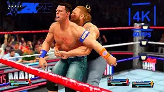 Wwe 2k25 | Brock Lesnar vs John Cena & Shawn Michaels | 1 vs 2 Handicap | 4k60Fps | ⭐⭐⭐ ⭐⭐