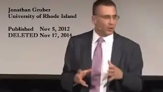 Джонатан Грубер, Университет Род-Айленда, 01.11.2012; РЕЧЬ, КОТОРУЮ ОНИ УДАЛИЛИ!