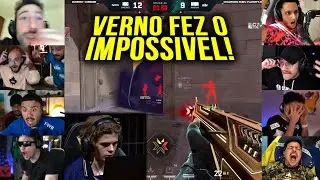 REAÇÃO DO MUNDO VENDO O VERNO FAZENDO O IMPOSSIVEL E SALVANDO O ROUND PRO MIBR!