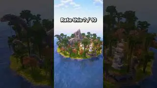 Minecraft Jurassic World Friendly Island Build Timelapse  #minecraft #jurassicworld #timelapse